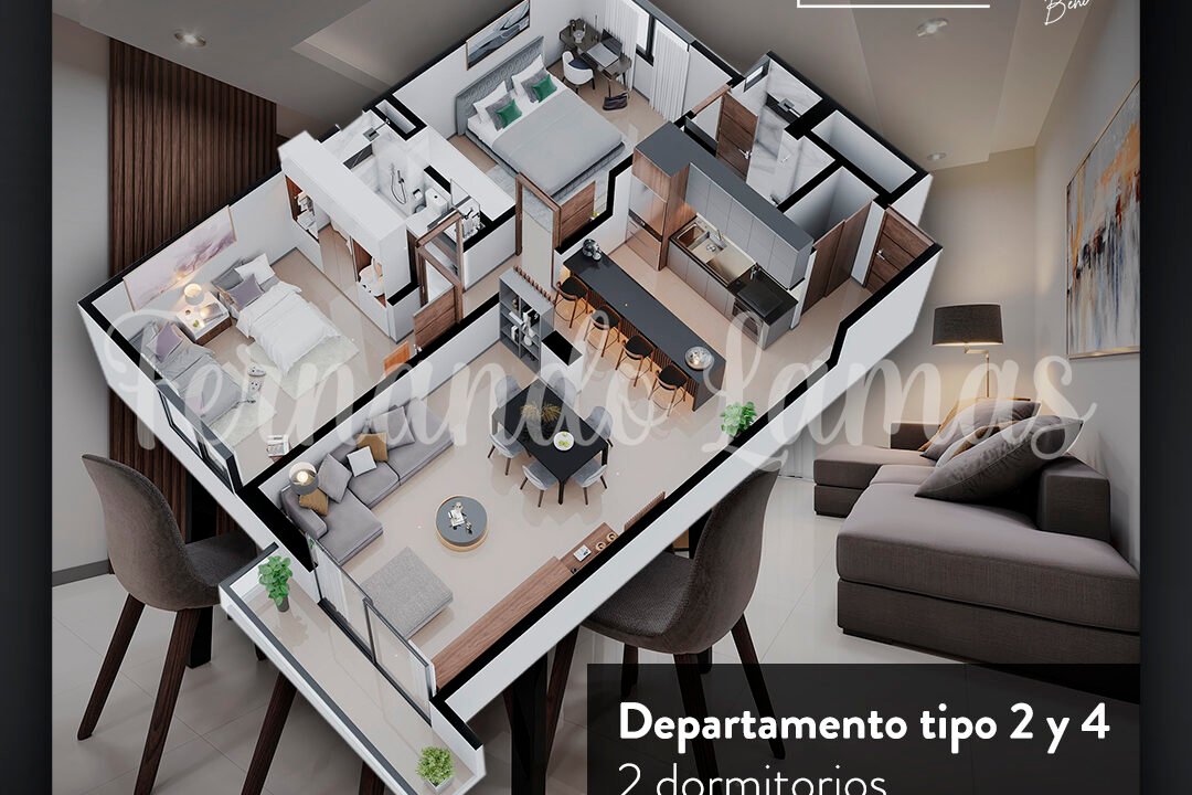 Preventa apartamentos zona norte, avenida Beni, 1 dormitorio, 2 dormitorios, Santa Cruz, Bolivia (7)